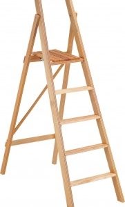 ESCALERA DE 5 Y 6 PELDAÑOS HAYA BARNIZADA