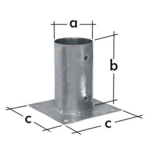 PLETINA TUBO BASE PLANA